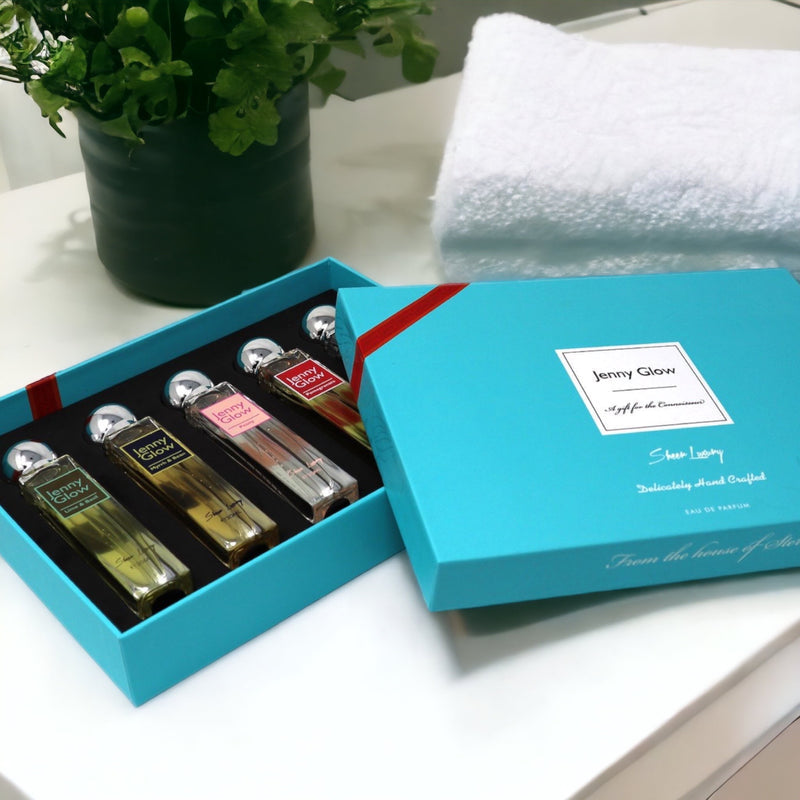 Jenny Glow Turquoise Flower Perfume Gift Box