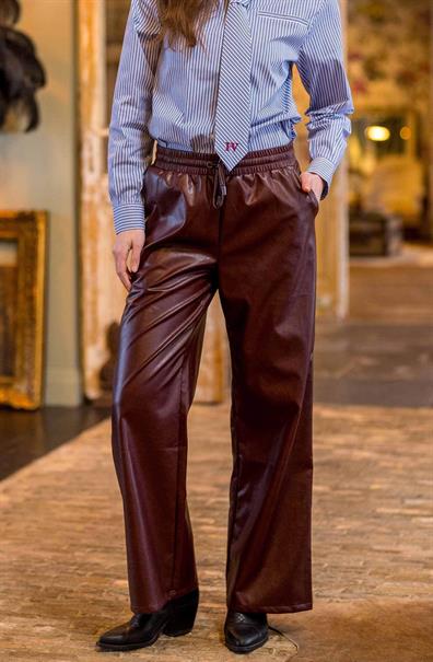 Hv Society Margina Pants | Burgundy Rattle