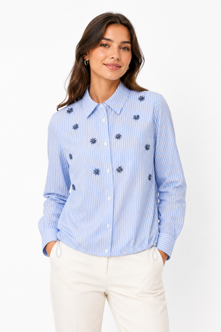 HV Society Belle Blouse | Light Blue