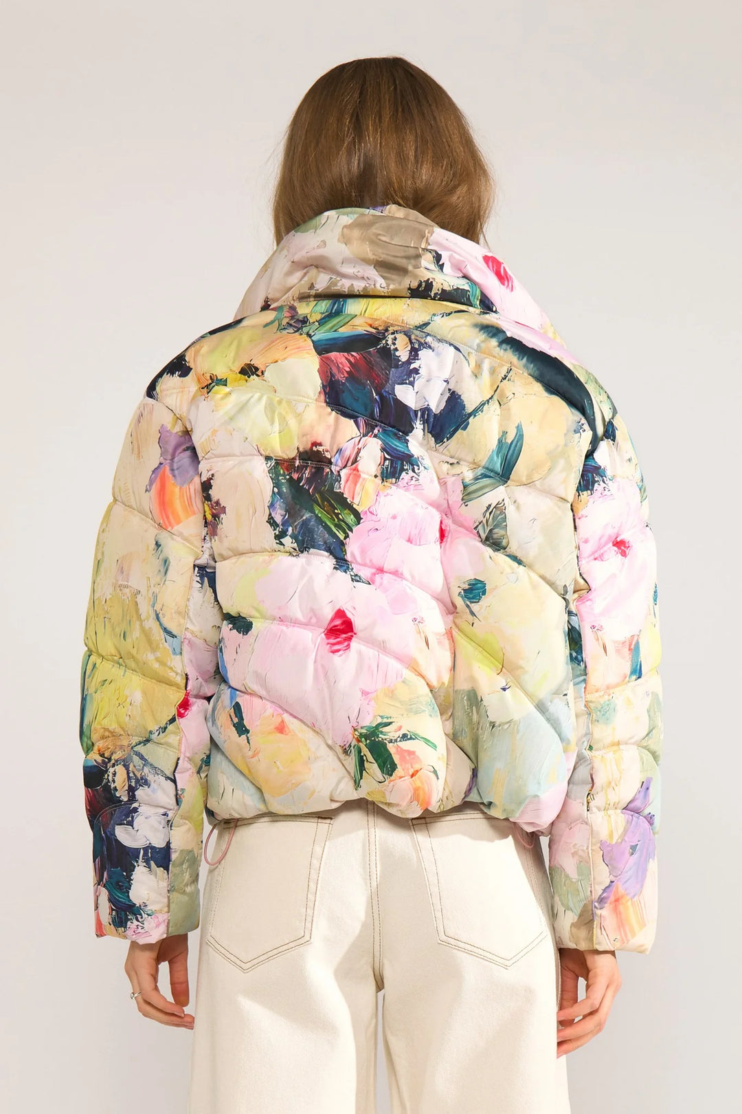 Numph Nudagmar Short Puffer Jacket Pink Lady