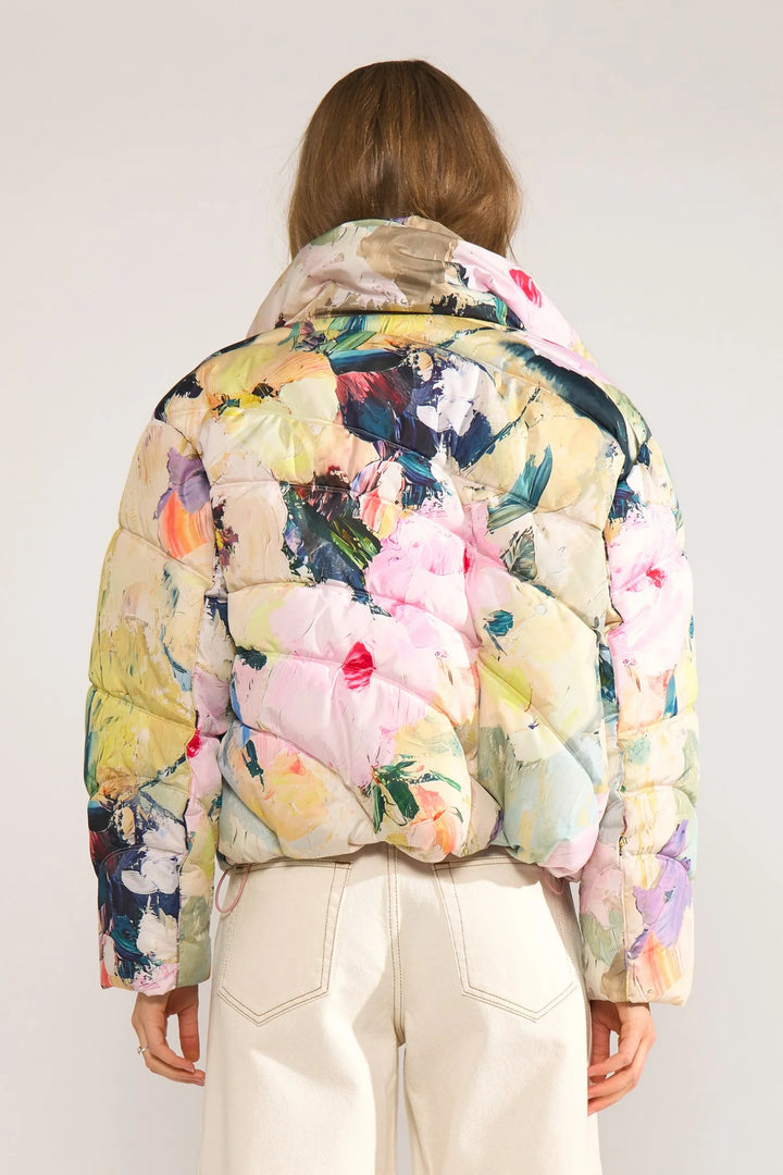 Numph Nudagmar Short Puffer Jacket Pink Lady