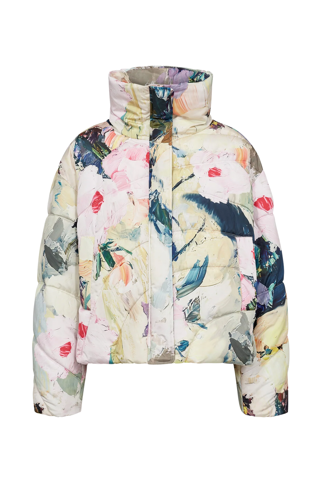 Numph Nudagmar Short Puffer Jacket Pink Lady