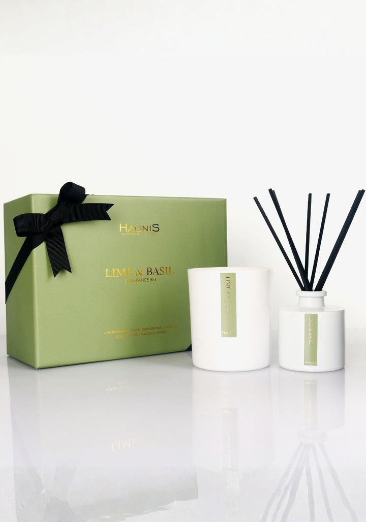 Haunis 2 Piece Gift Set | Lime &amp; Basil