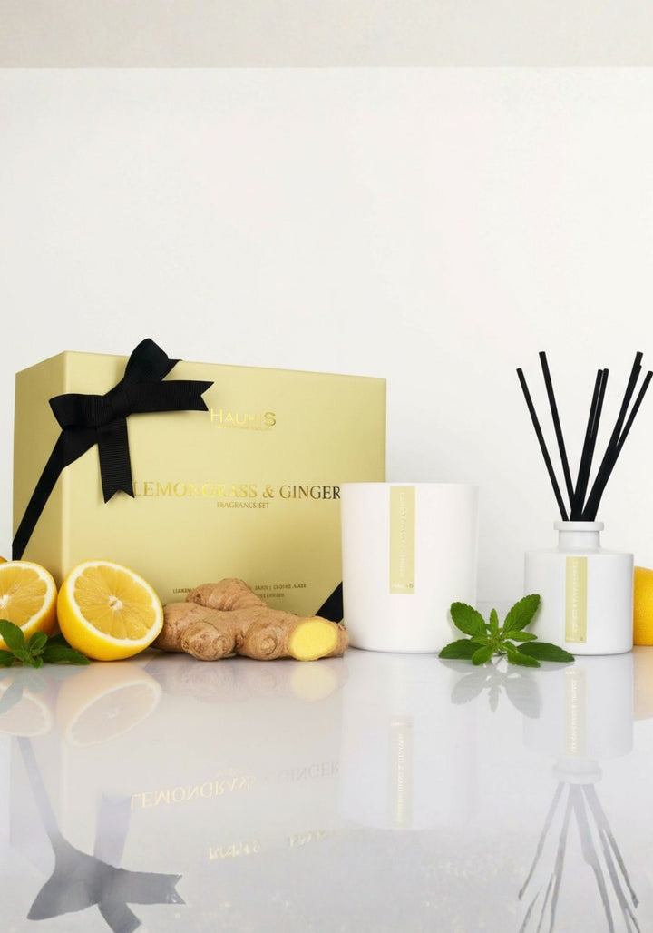 Haunis 2 Piece Gift Set | Lemon Grass &amp; Ginger
