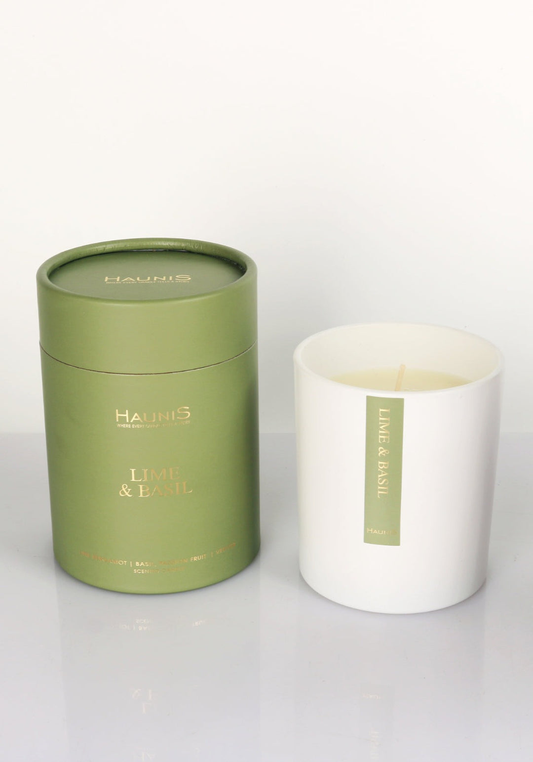 Haunis Lime &amp; Basil 280G Candle