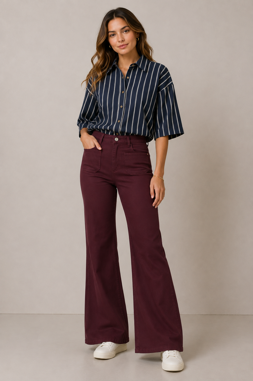 Kaffe Kabrook High Waist Jeans | Fudge 30” Leg