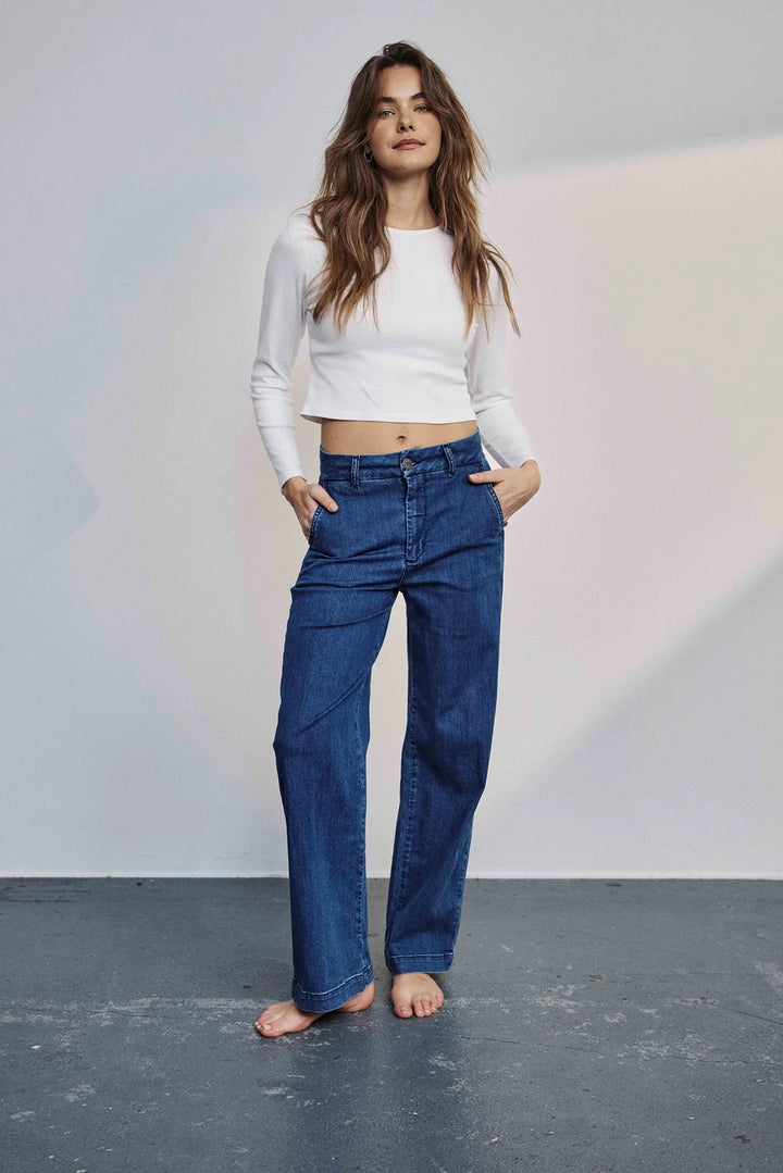 Numph Nuamber Pants Medium Denim Short