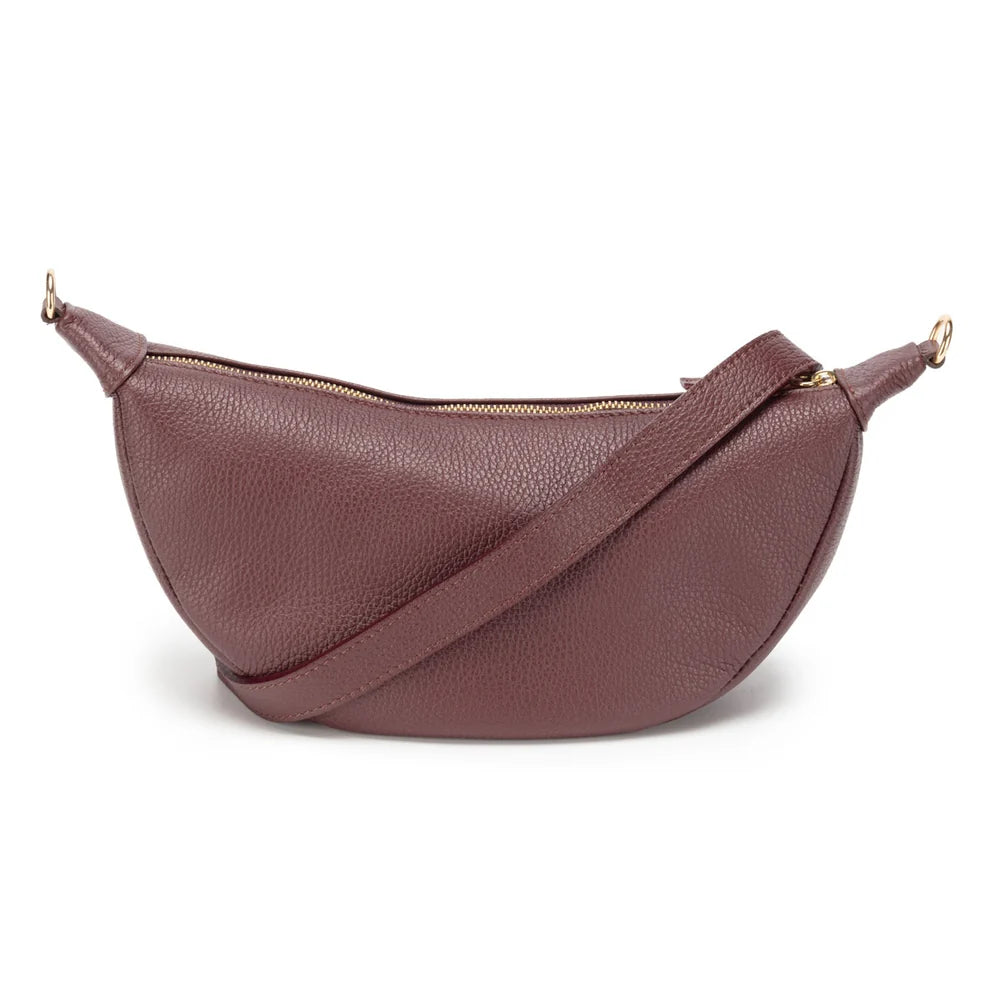 Elie Beaumont Hobo Bag | Wine