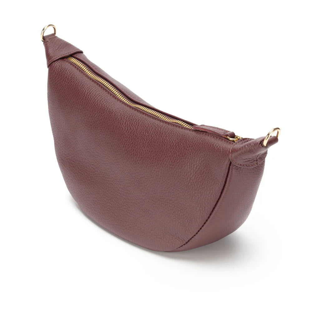 Elie Beaumont Hobo Bag | Wine