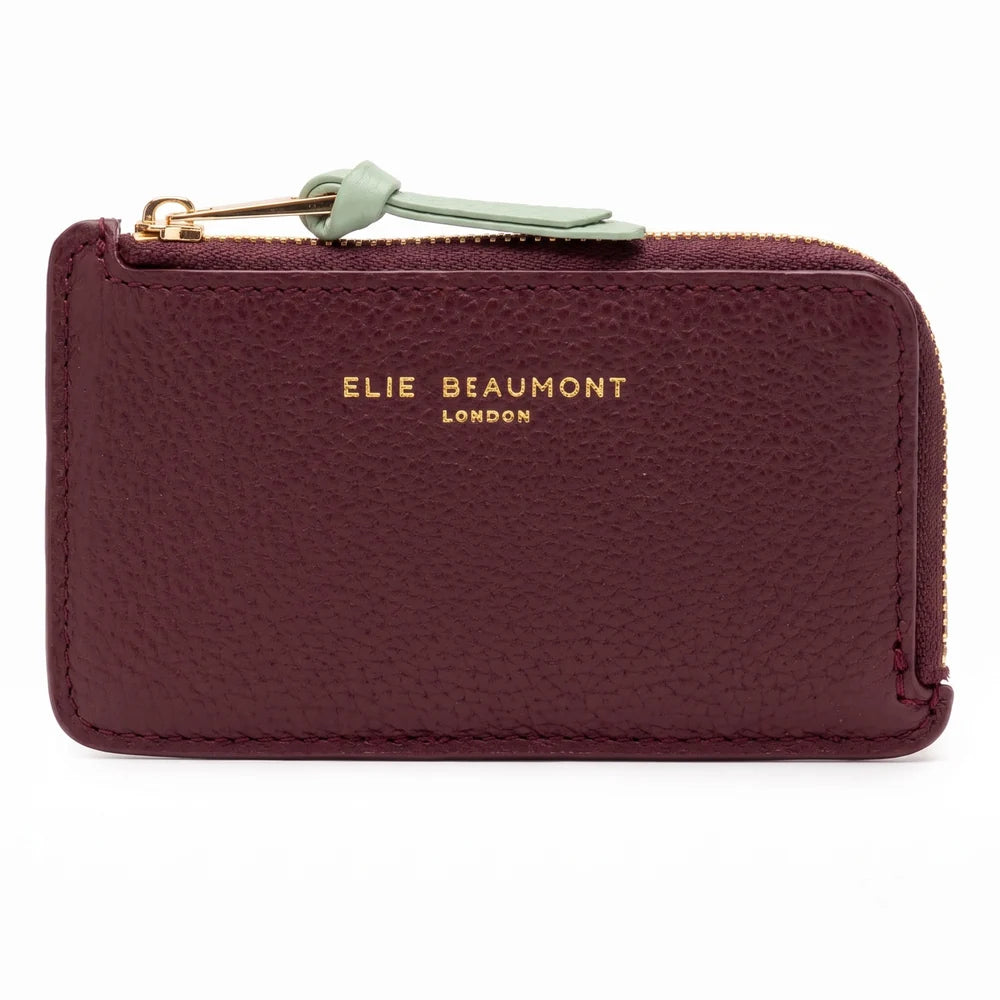 Elie Beaumont Coin Cardholder | Wine