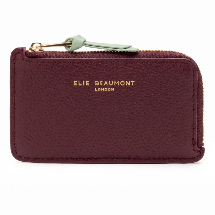 Elie Beaumont Coin Cardholder | Wine