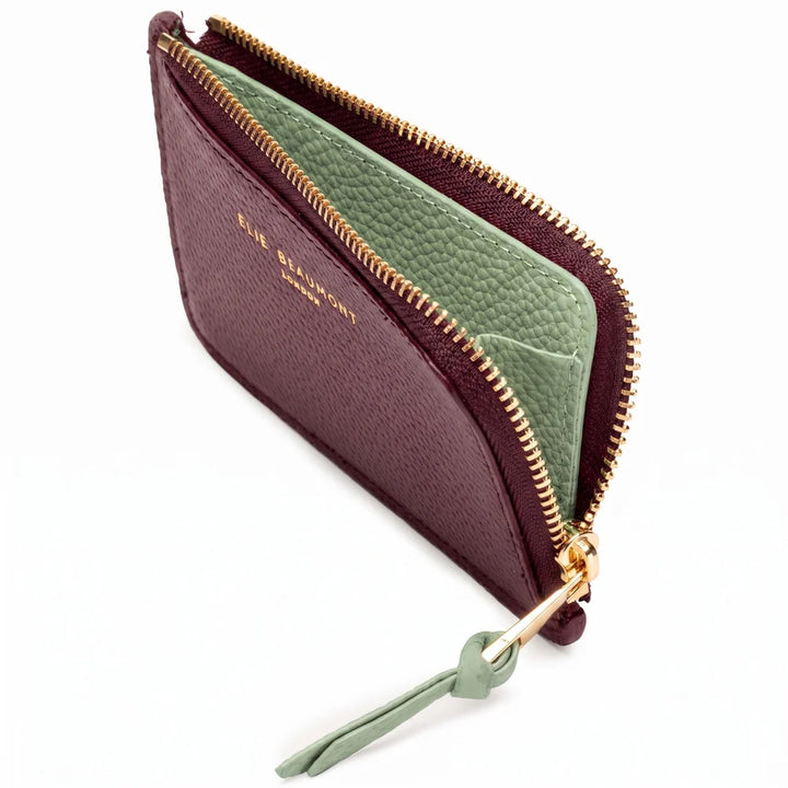 Elie Beaumont Coin Cardholder | Wine