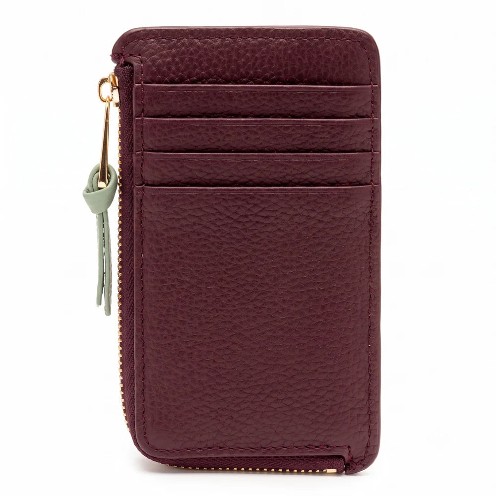 Elie Beaumont Coin Cardholder | Wine