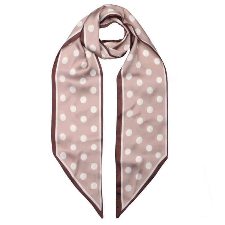 Elie Beaumont Silk Foulard | Cappuccino Polka Dot