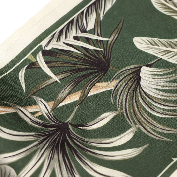 Elie Beaumont Silk Foulard | Olive &amp; Cream Fern