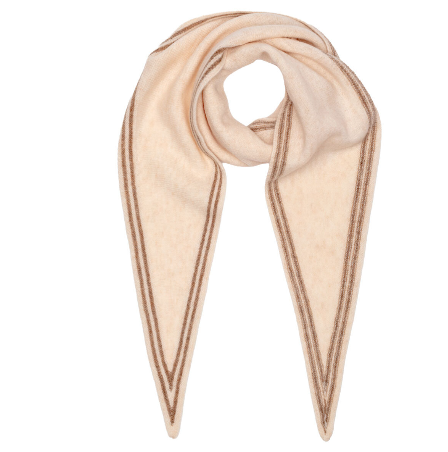 Elie Beaumont Triangle Wool Neck Tie Scarf | Oat