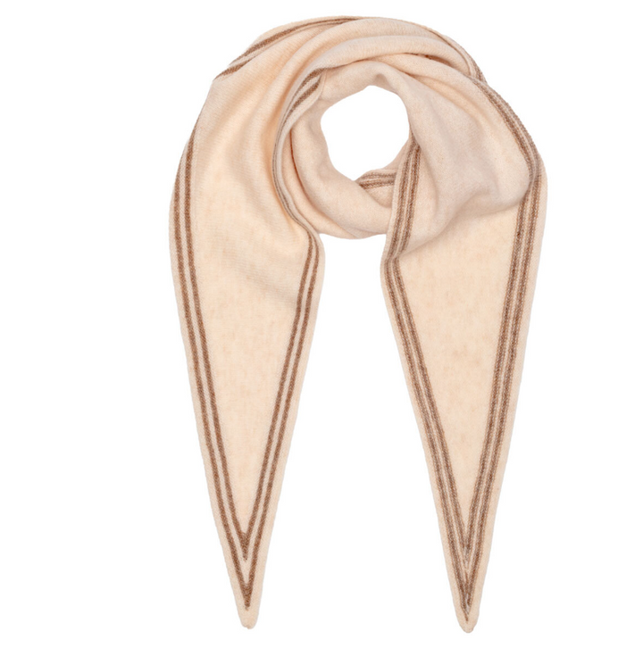 Elie Beaumont Triangle Wool Neck Tie Scarf | Oat