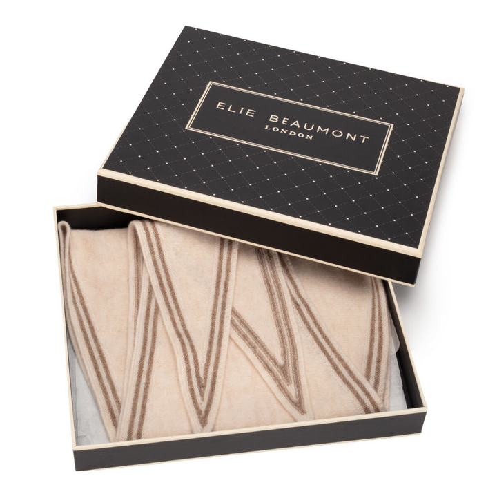 Elie Beaumont Triangle Wool Neck Tie Scarf | Oat