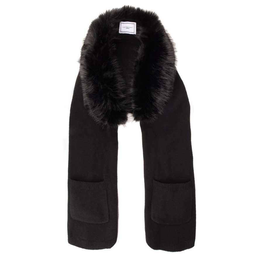 Elie Beaumont Elite Winter Stole | Black Fur