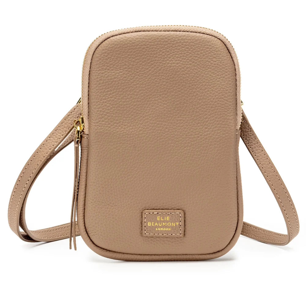 Elie Beaumont Phone Bag | Mink Leather