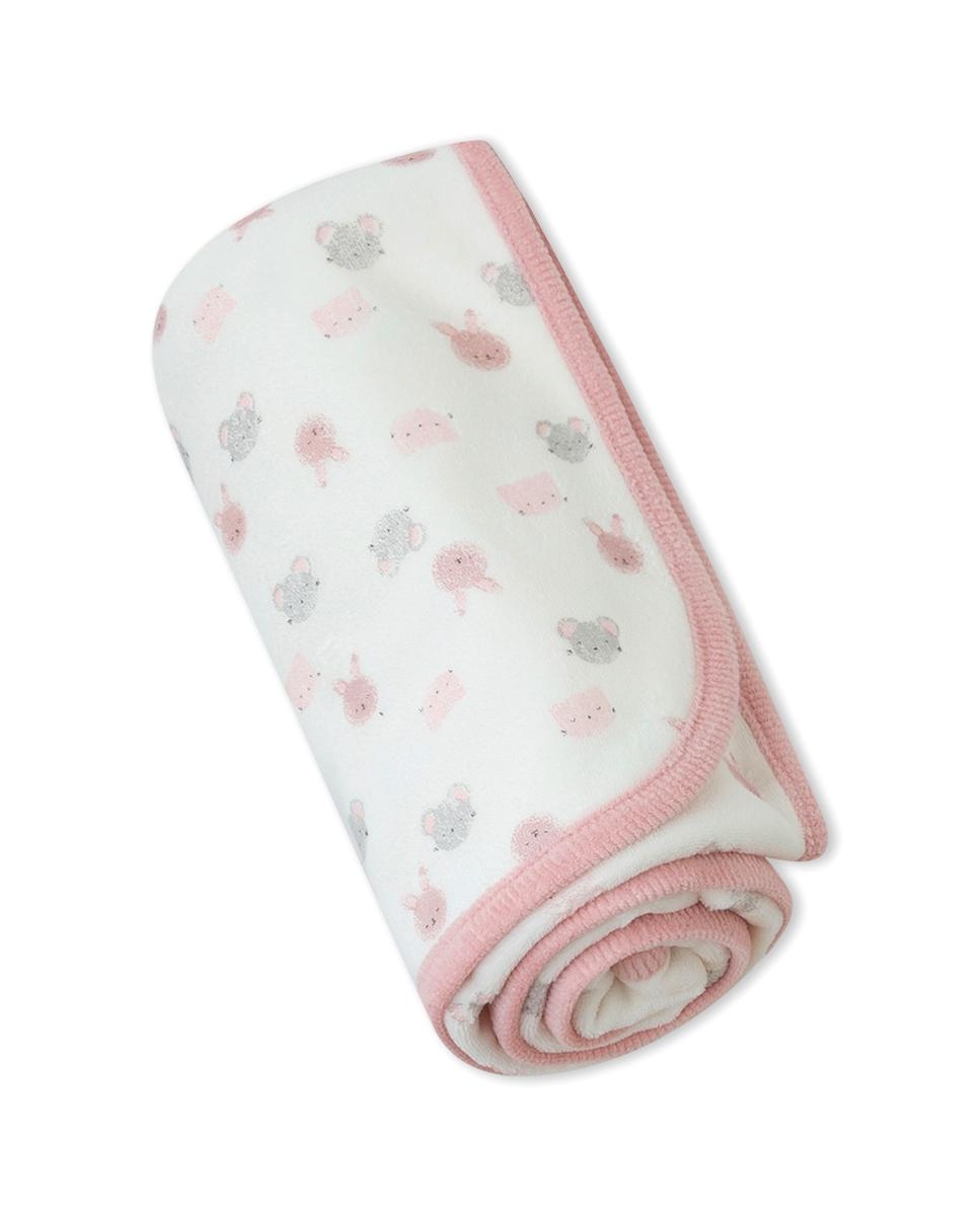 Baby Yatsi Pink Velvet Wrap Blanket