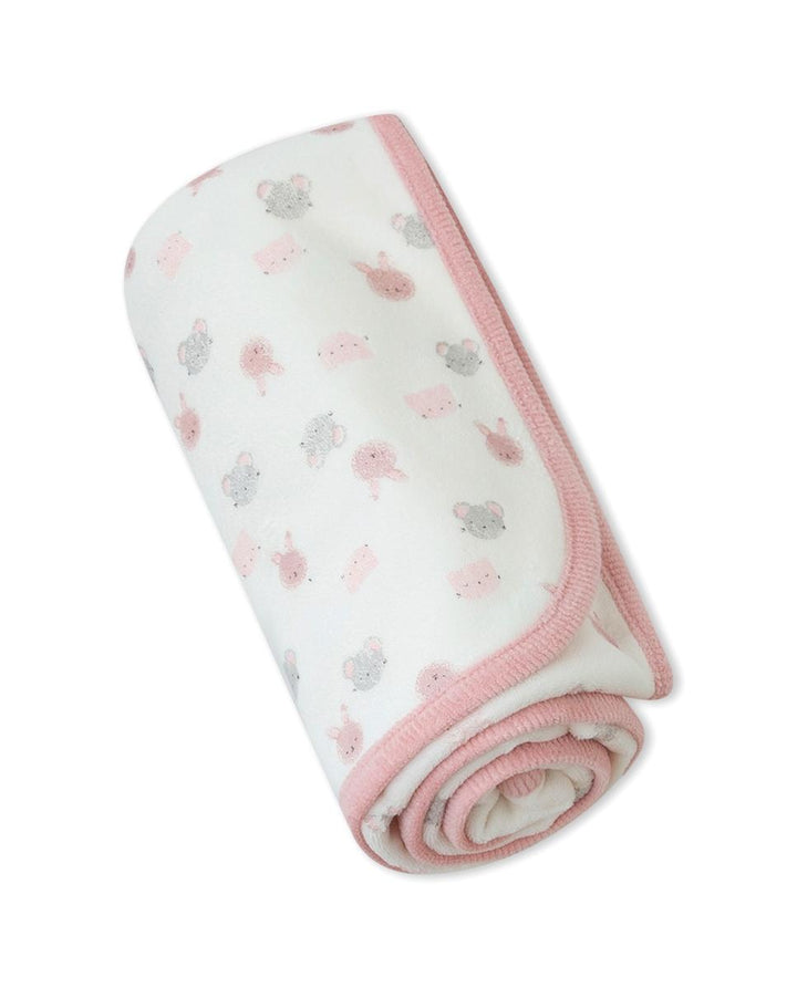 Baby Yatsi Pink Velvet Wrap Blanket