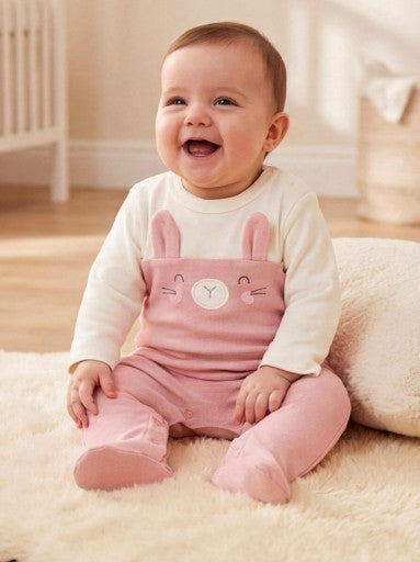 Baby Yatsi Girls Rose Bunny Romper
