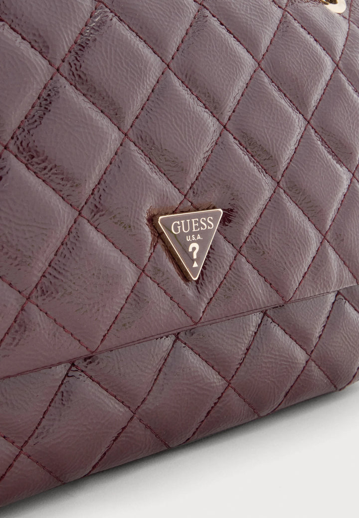 Guess Juliet Burgundy Crossbody Handbag