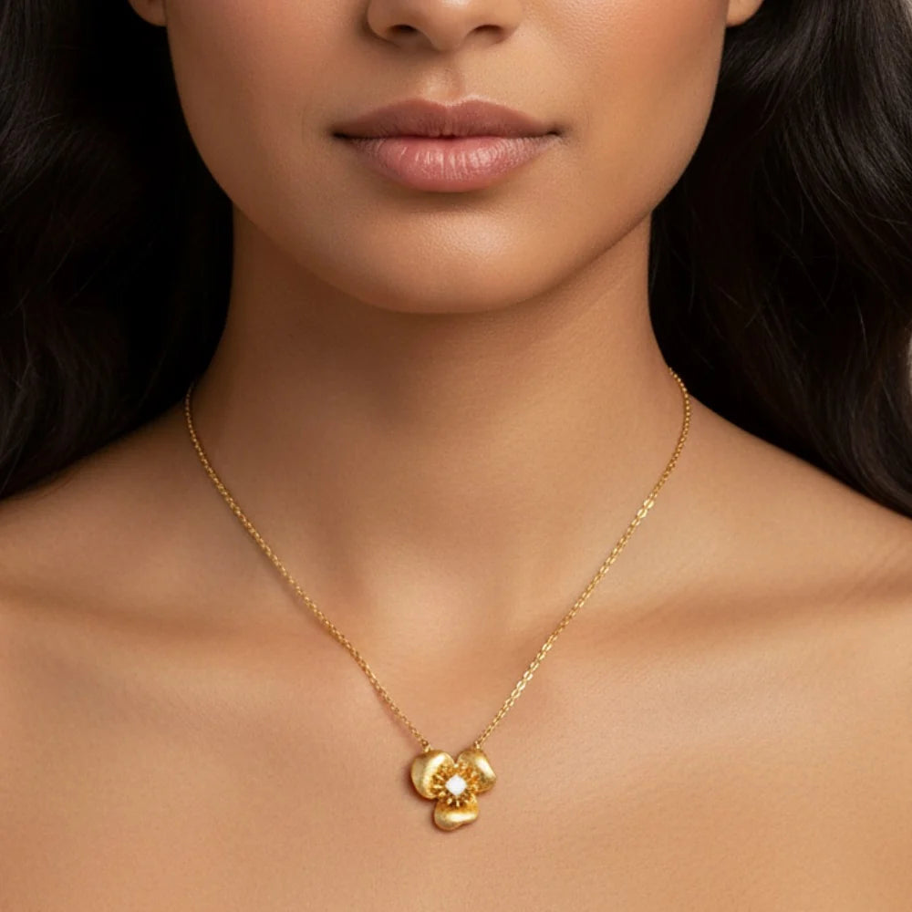 Knight &amp; Day The Pink Box Floral Necklace