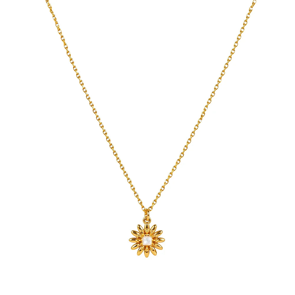 Knight &amp; Day The Pink Box Sun Burst Pendant Necklace