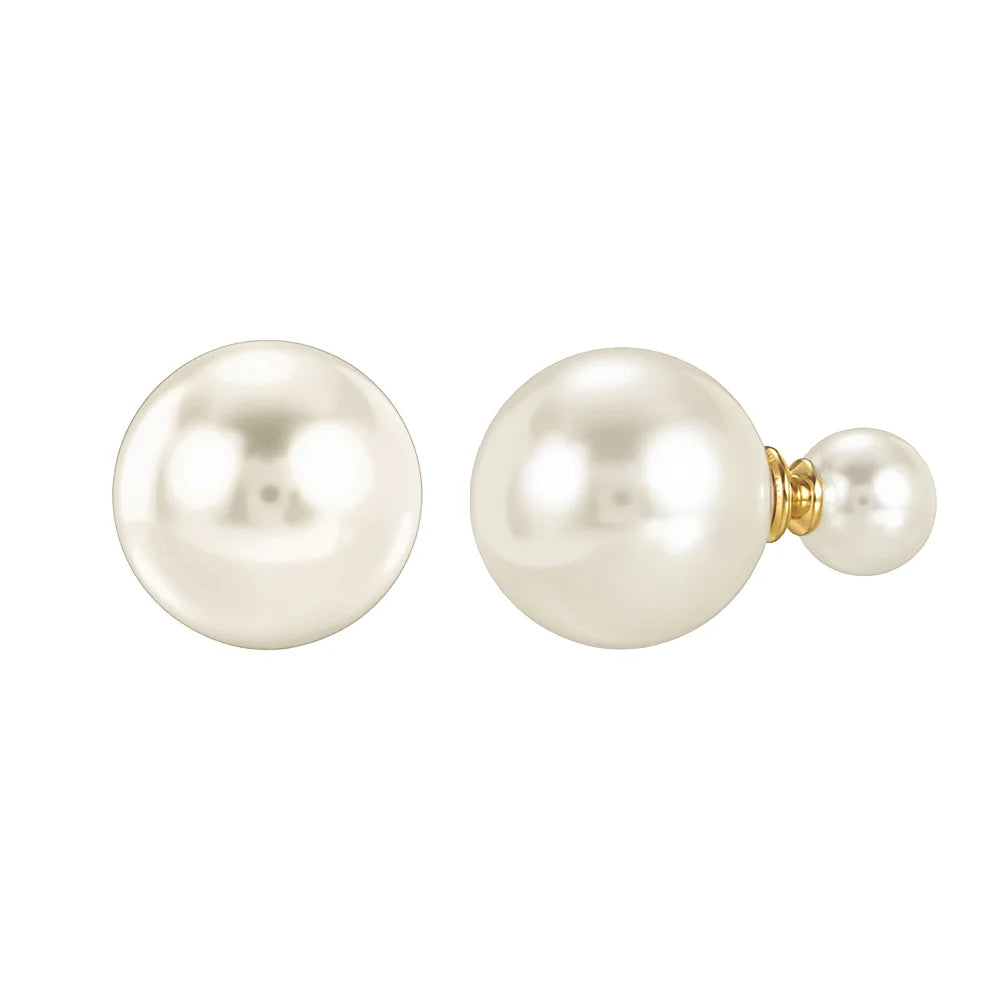 Knight &amp; Day Double Pearl Earrings