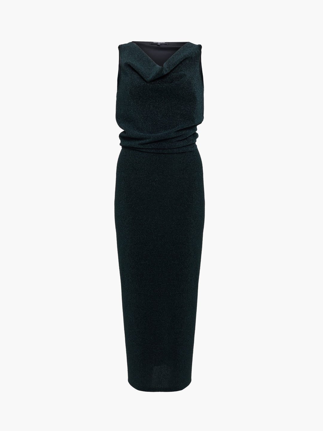 French Connection Meilin Lurex Cowl Neck Midi Dress