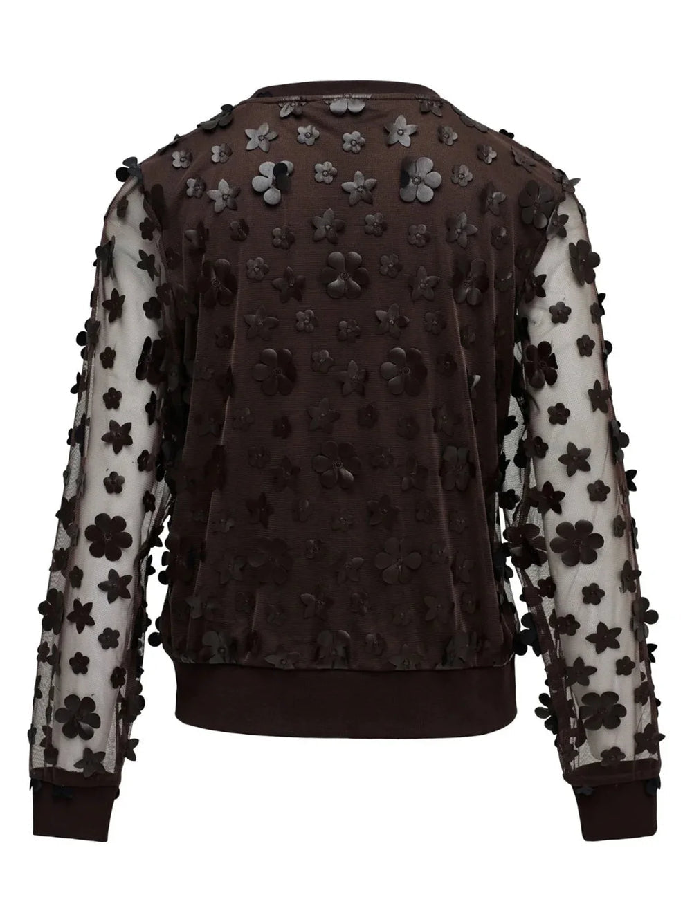 Salsa 3D Floral Sweatshirt | Chocolate