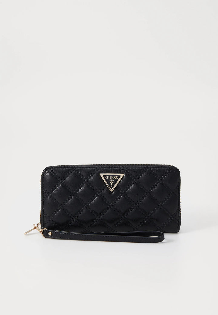 Guess Giully Large Zip Around Purse Black