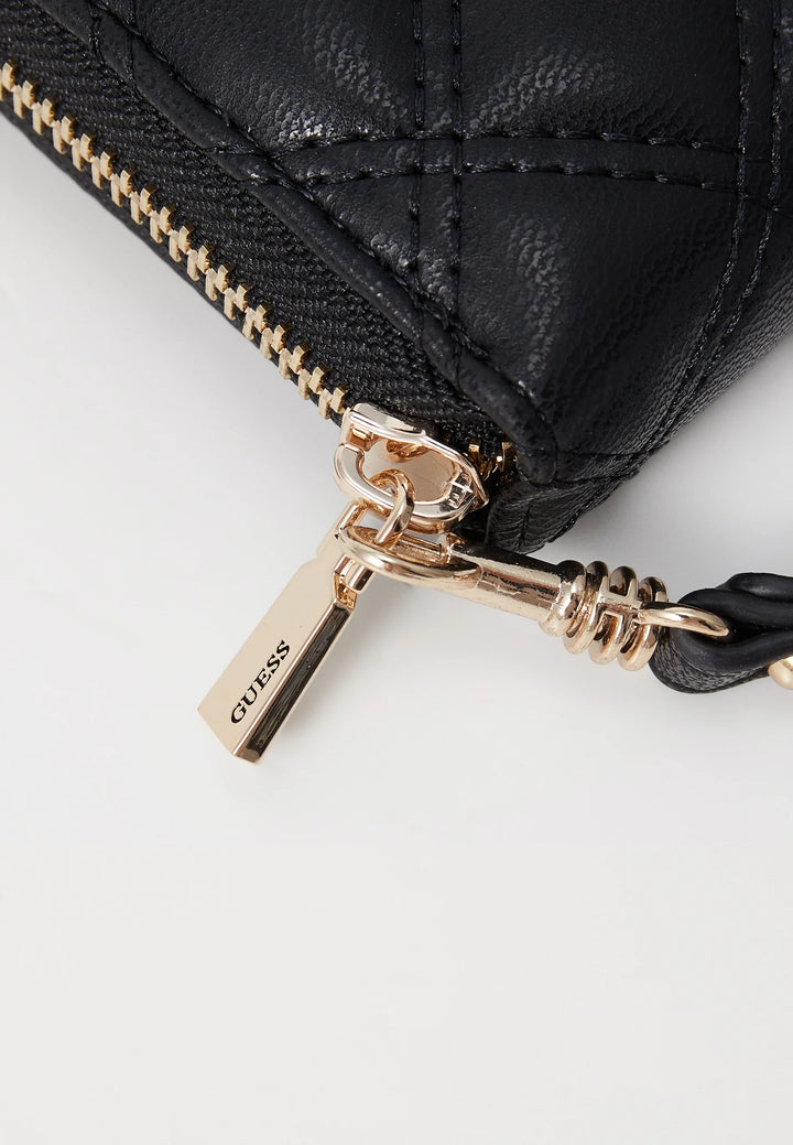 Guess Giully Large Zip Around Purse Black