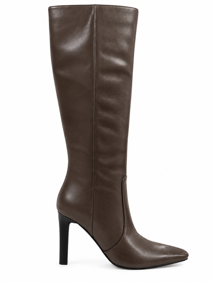 Guess Long Brown Leather Boot