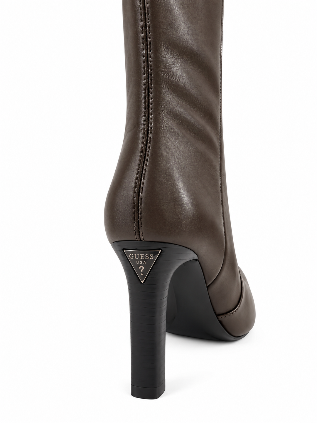 Guess Long Brown Leather Boot