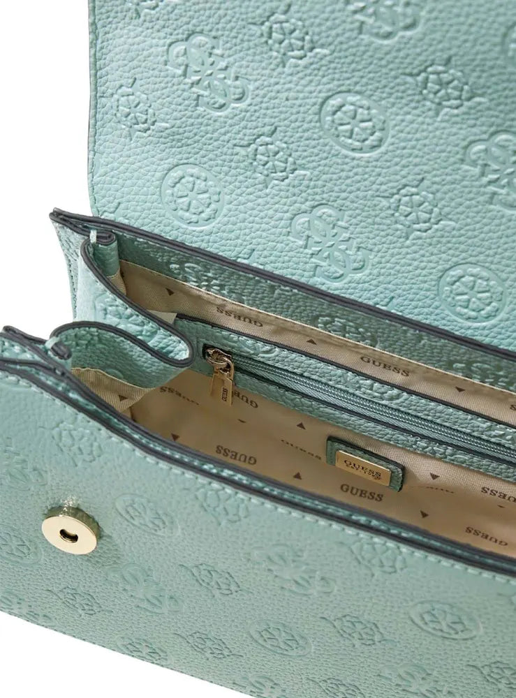 Guess Cresidia II Light Sage Logo Crossbody Bag