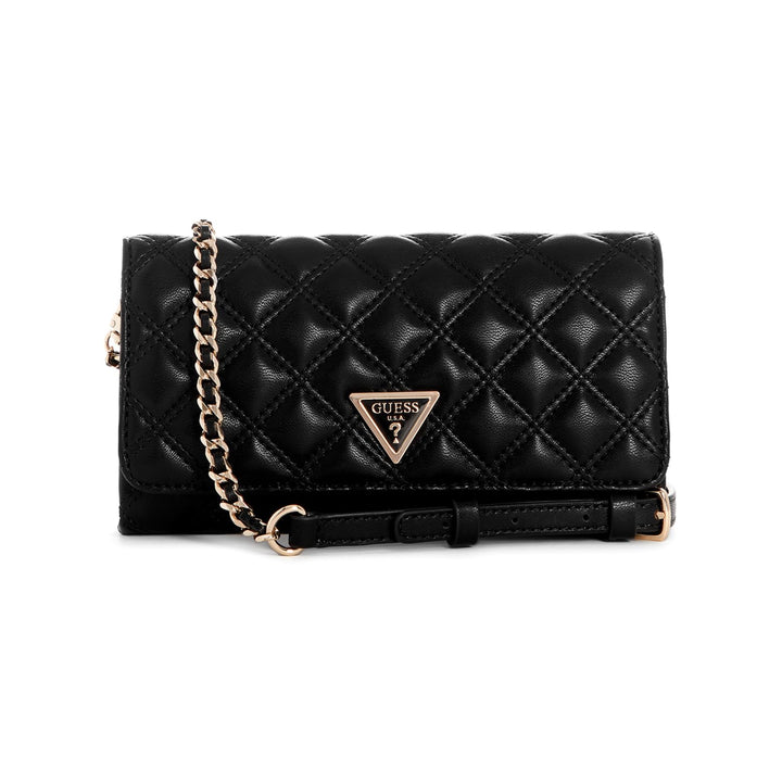 Guess Giully II Mini Qulited Crossbody Black Bag