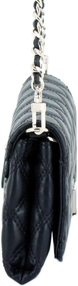 Guess Giully II Mini Qulited Crossbody Black Bag