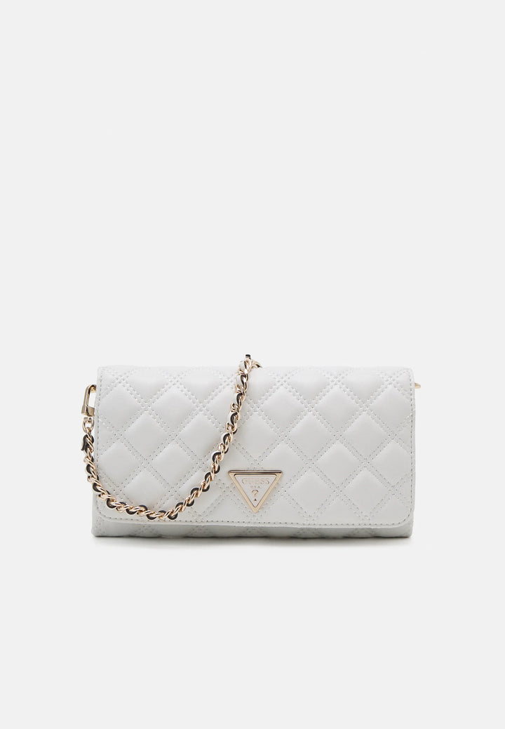 Guess Giully II Mini Qulited Crossbody Off White Bag
