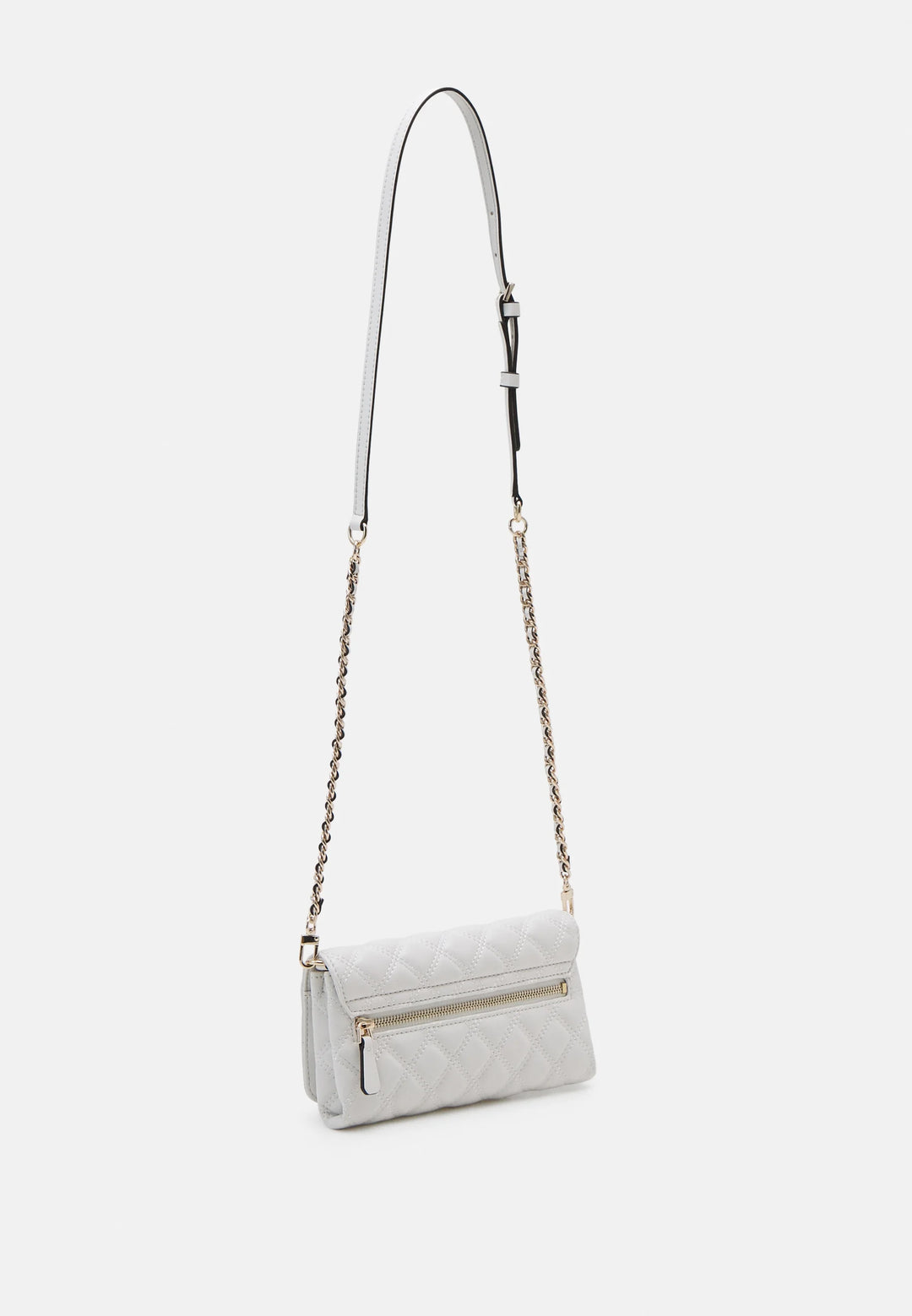 Guess Giully II Mini Qulited Crossbody Off White Bag