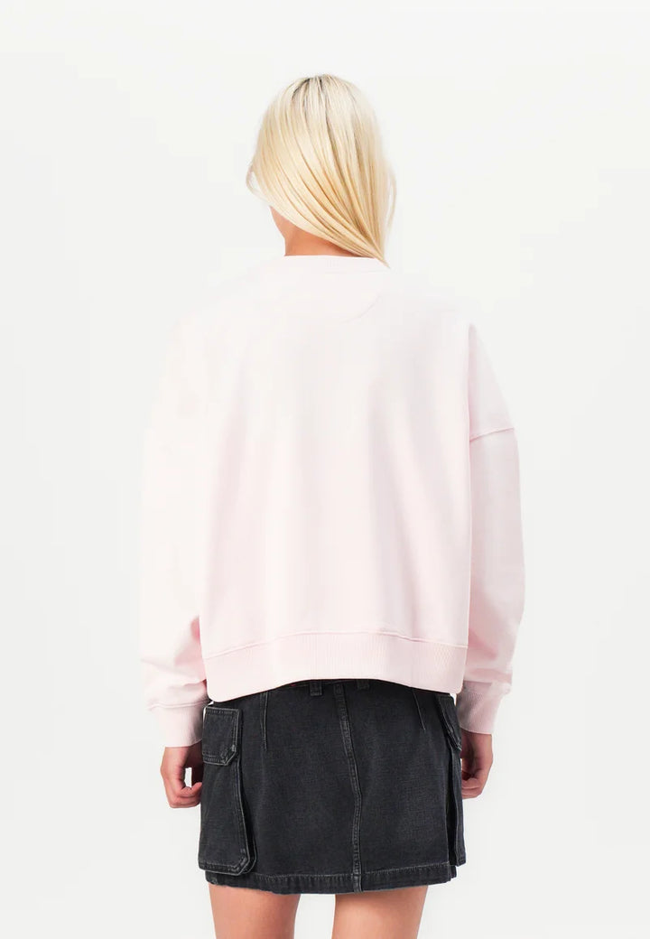 Guess Triangle Studs Pale Pink Sweatshirt