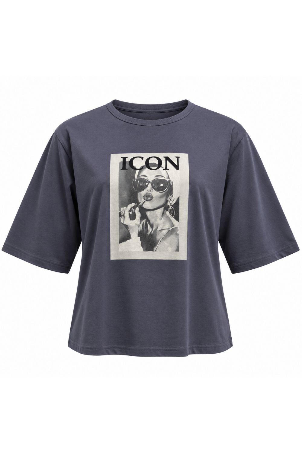 Costa Mani Icon Glasses Tee | Dark Grey