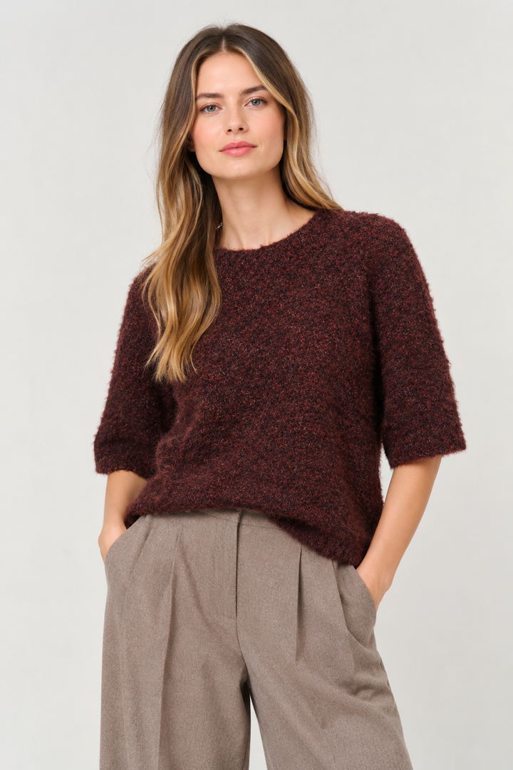 Costa Mani Cassie Pullover | Burgundy