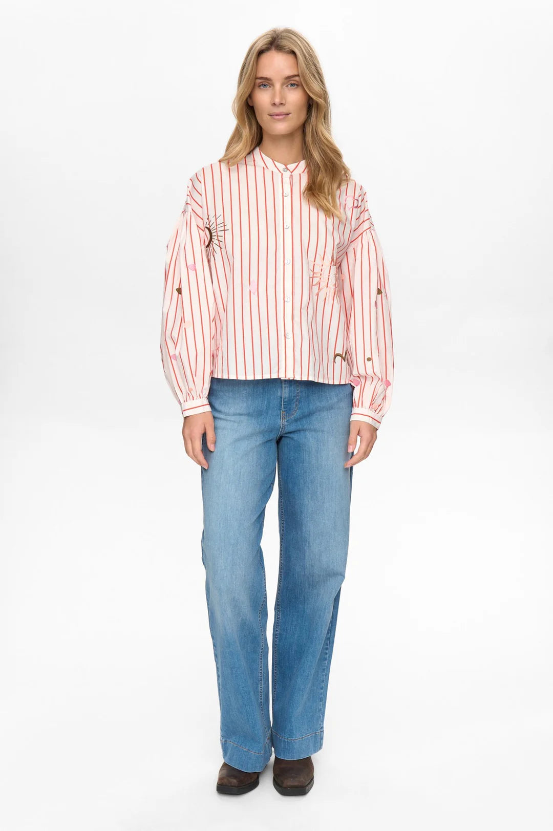 Numph Nusoleima shirt cloud dancer