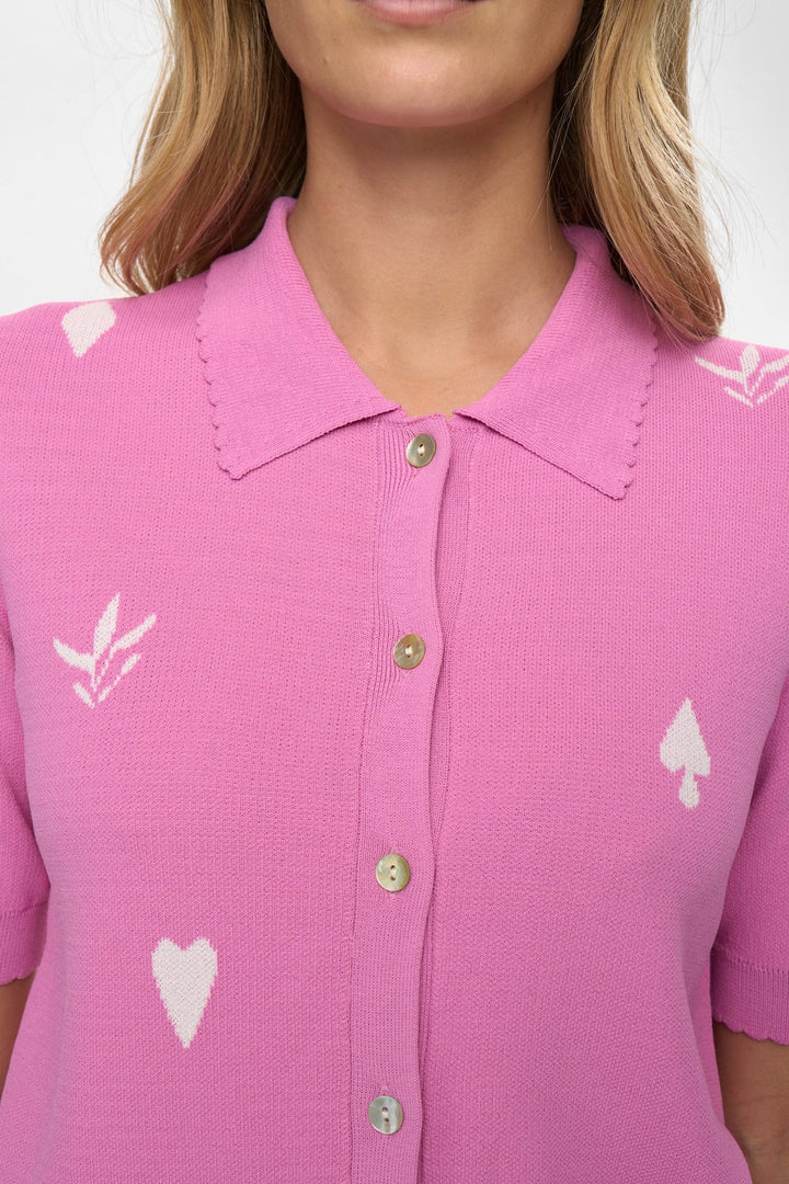 Numph Numalitta Cardigan Fushia Pink