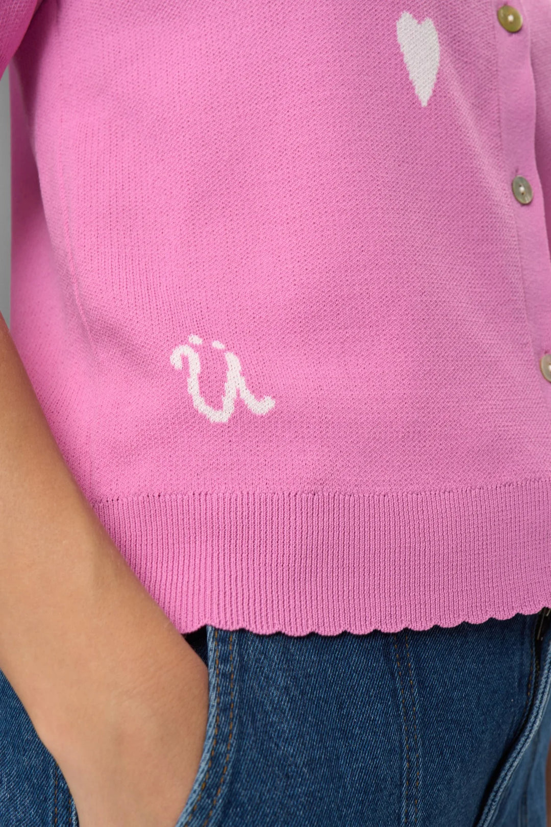 Numph Numalitta Cardigan Fushia Pink