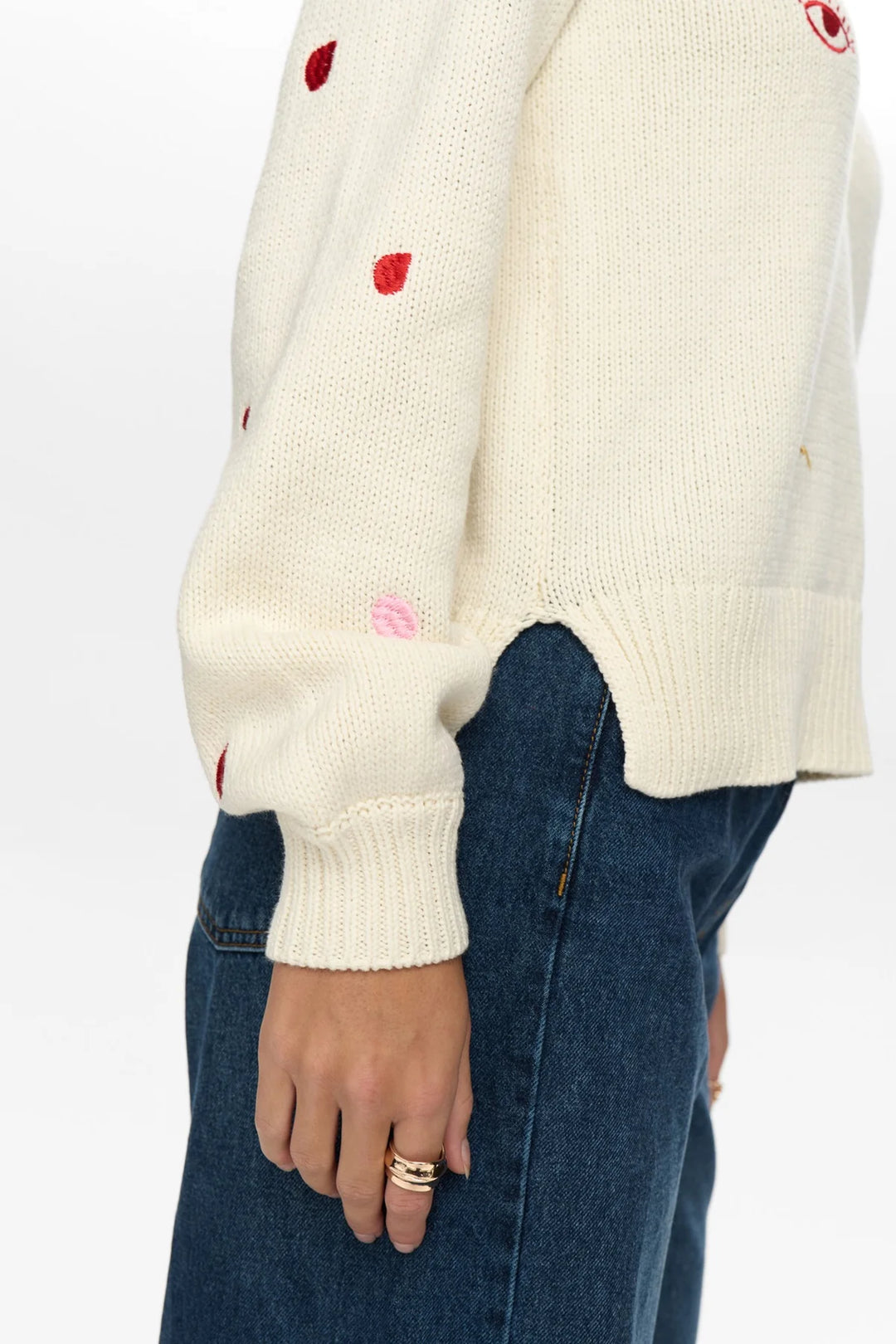 Numph Nusoleima Pullover Pristine