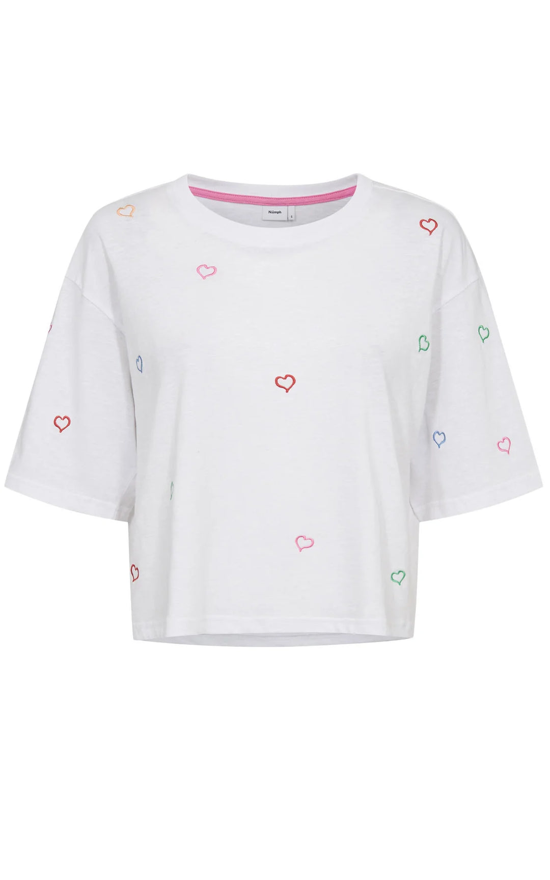 Numph Nulovine Boxy Tee Bright White